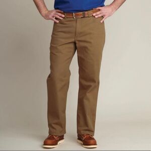 Duluth Trading Workwear‎ Heavyweight Canvas Fire Hose Pants Desert Khaki sz 38